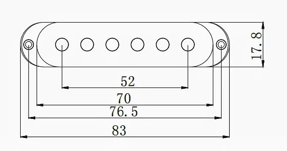 Guyker 3Pcs Plastic Guitars Single Coil Pickup Covers (52mm Pole Spacing) & 1 Volume 2 Tone 1V2T Switch Knobs & Switch Tip Cap P